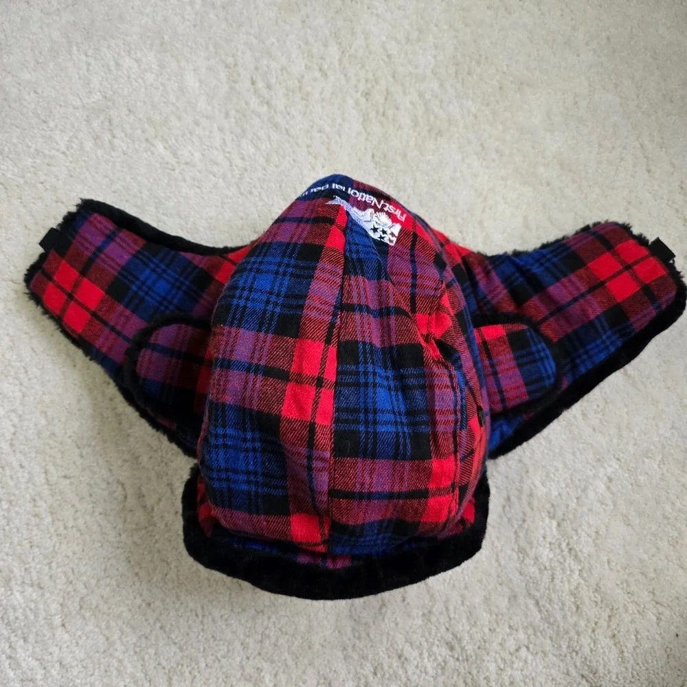 Harrisburg Senators Plaid Trapper Hat Faux Fur Earflap‎ One Size Ushanka
